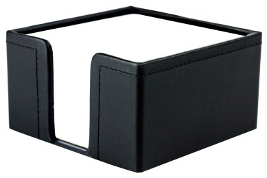 Zettelkasten PREMIUM LEDER BOXCALF schwarz (glatt)